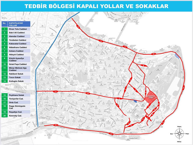 Son dakika haberi: İstanbul Valisi harita ile paylaştı... Saat 20.00den sonra bu yollar kapalı