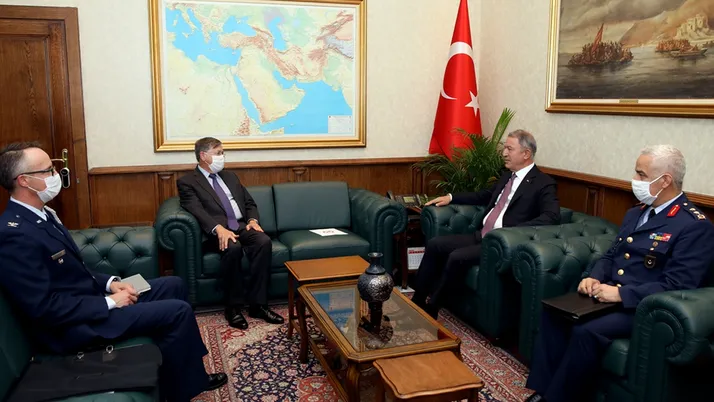 Hulusi Akar ABD büyükelçisini kabul etti
