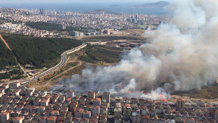 Son dakika haber… Maltepe’de otluk alanda yangın