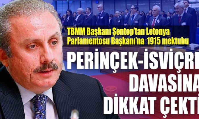 TBMM Başkanı Şentop’tan ‘Perinçek-İsviçre Davası’ hatırlatması