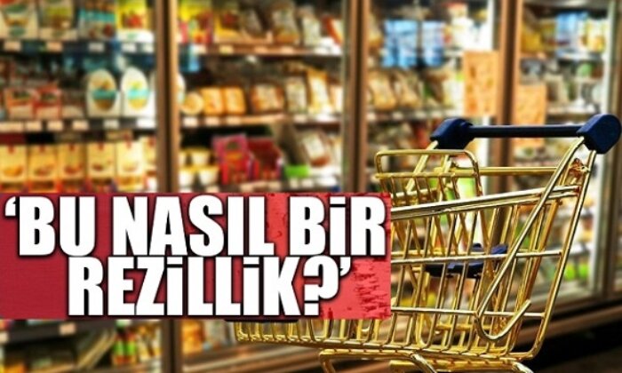 Zincir markette büyük skandal!