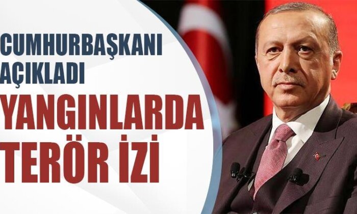 Cumhurbaşkanı açıkladı: Yangınlarda terör izi