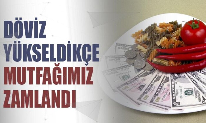 Döviz yükseldikçe mutfağımız zamlandı