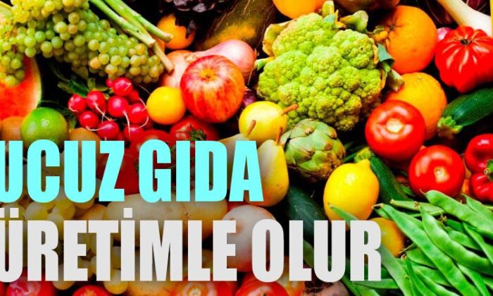 Ucuz gıda üretimle olur