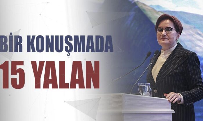 Bir konuşmada 15 yalan