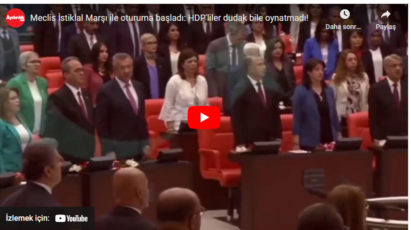 Meclis İstiklal Marşı ile oturuma başladı: HDP’liler dudak bile oynatmadı!