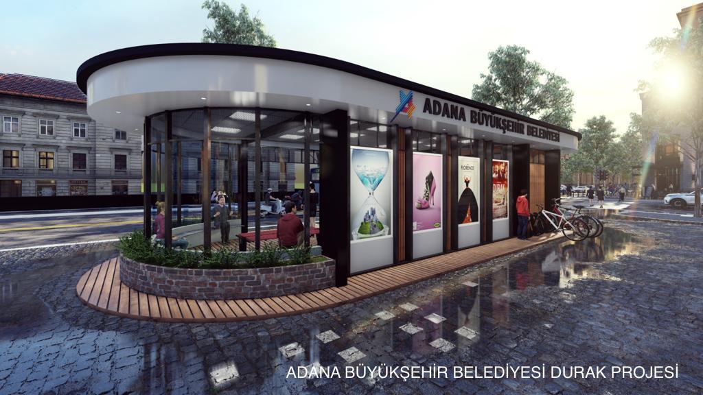 Toplu taşıma durağı yapımı sürüyor
