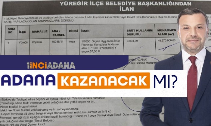 Yüreğir Belediyesi arsa satışına doymuyor!