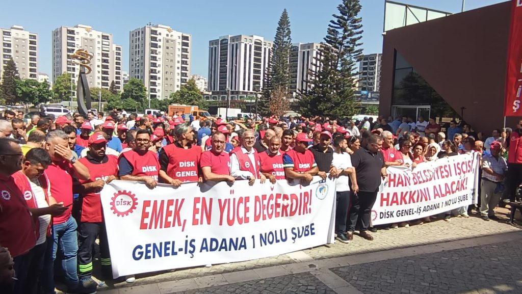 Seyhan Belediyesi işçileri: Mücadelemiz politik değil, ekmek mücadelesidir