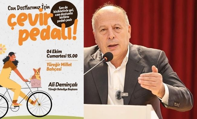 4 Ekim Dünya Hayvanları Koruma Günü’nde Yüreğir’de “Pedal Çevir” coşkusu