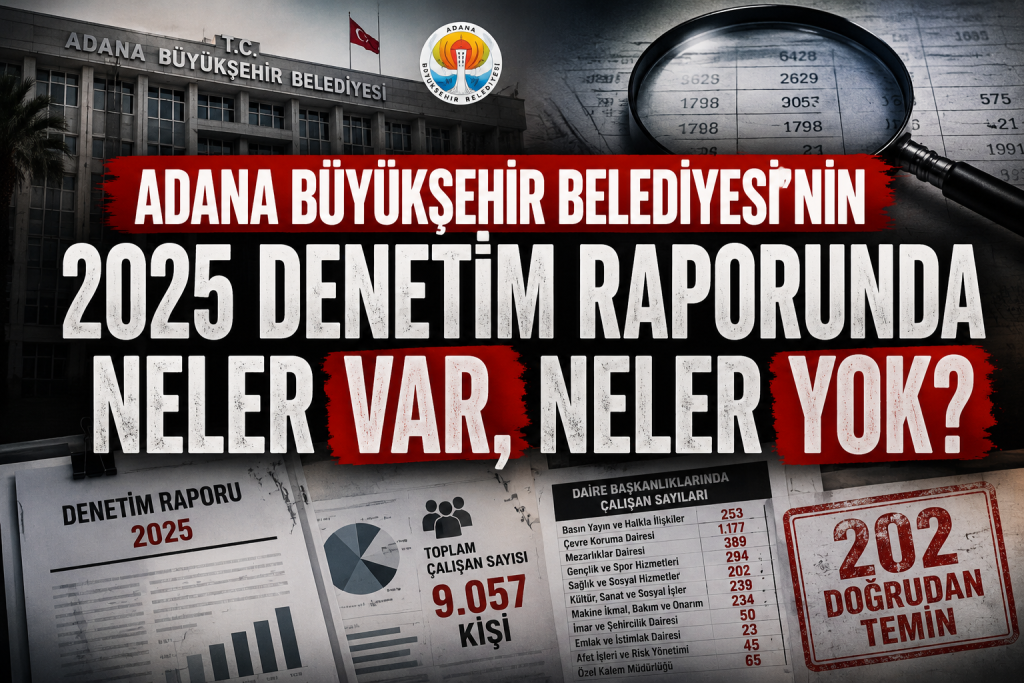 Adana Büyükşehir Belediyesi’nin 2025 Denetim Raporu’nda neler var, neler yok?