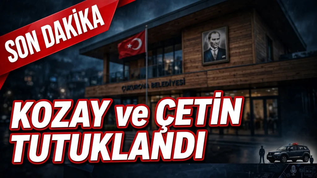 Çukurova Belediyesi’ne yolsuzluk soruşturmasında Kozay ve Çetin ile birlikte 34 şüpheli tutuklandı